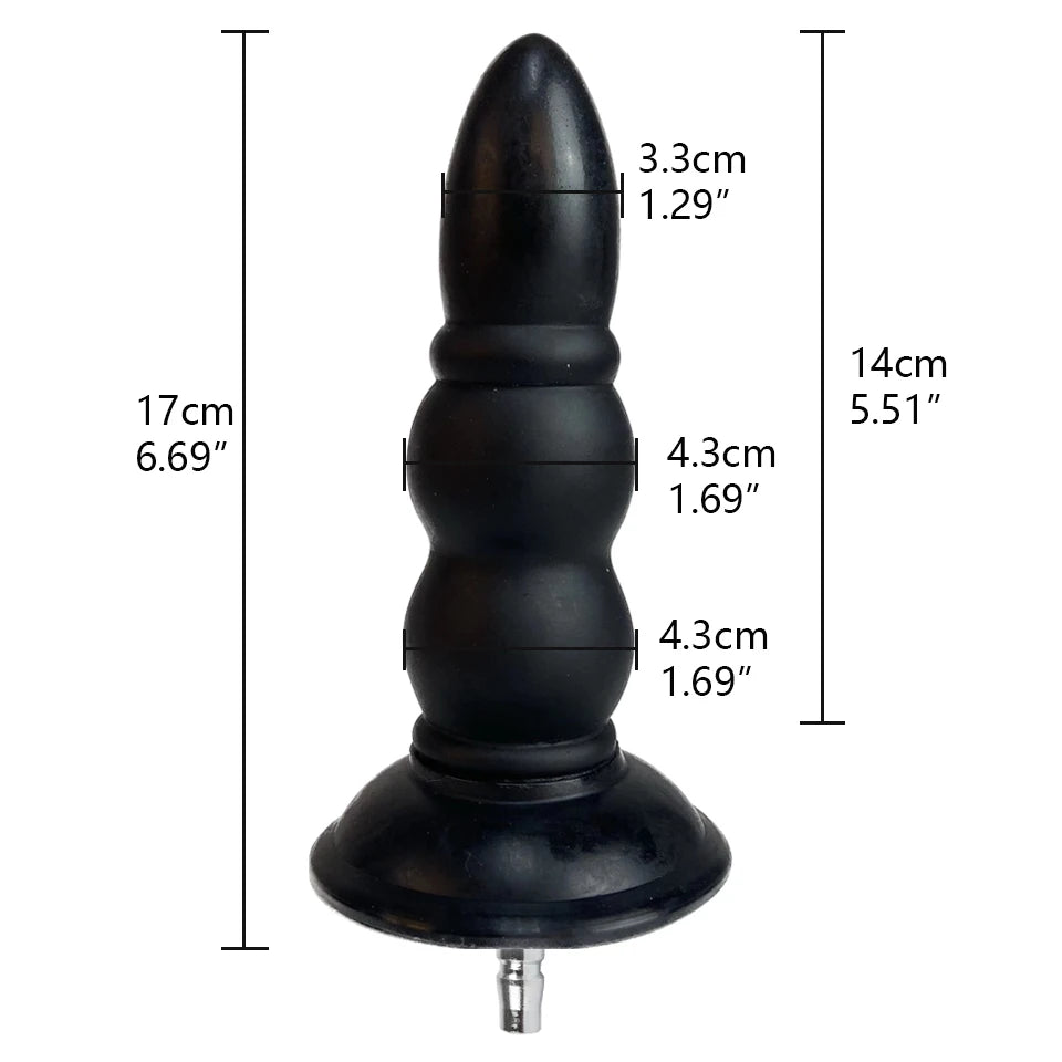 ROUGH BEAST Sex Machine Black Dildos Attachment for Vac-U-Lock Masturbation Machine Anal Plug Automatic Sex Toy Accessories