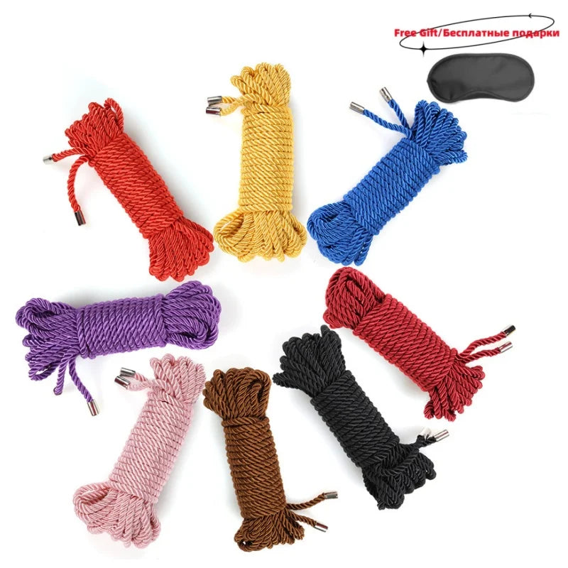 ASHBURNS Exotic Shibari Accessories of Handcuffs Bondage Soft Rope for Men Women Fetish Slave Role Play Binder Restraint Touch Tie Up Fun