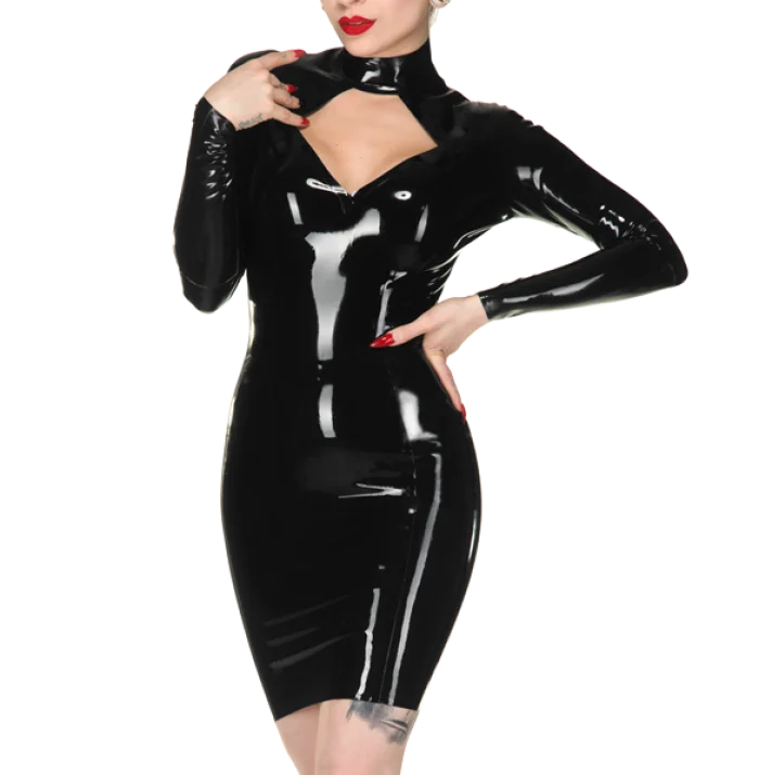 ASHBURN Latex Catsuit Rubber Gummi One-Piece Attract Dress Fantastic Sexy Customize .4mm