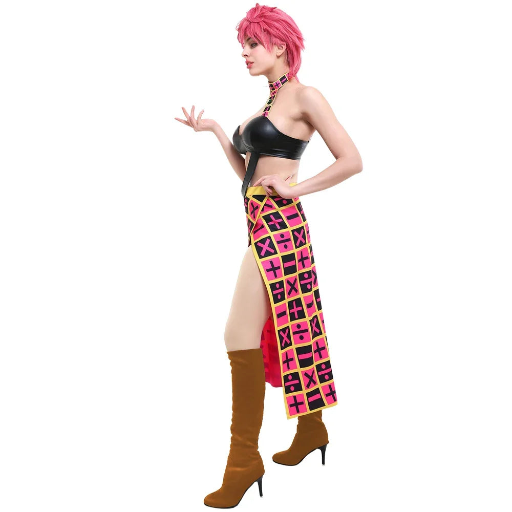 Women's Trish Una Cosplay Costume Golden Wind Trishi Costume Halloween Costumes