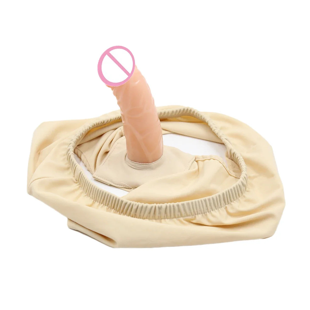 Masturbation Briefs with Dildo Plug, Vaginal Anal Plug Panties for Unisex Chastity Belt Sex Toy Adult Games