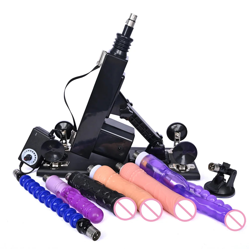 ASHBURN 3XLR Connector Sex Machine for Women and Men with Dildo Attachment Automatic Masturbation Machine Sex Toys Products