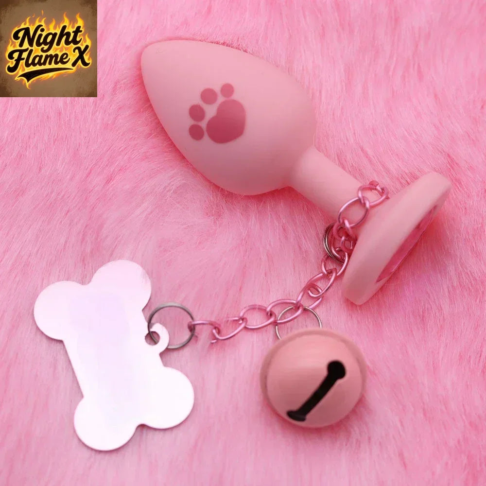 ASHBURN New PINK /BLUE Anal Plug Sex Products Adult Sex Toys for Men Real Tail Plug Adult Toys Butt for