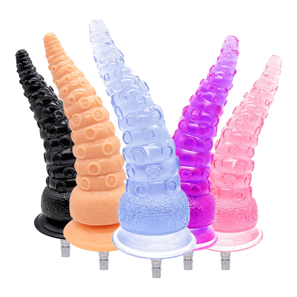 ROUGH BEAST Colorful Octopus Tentacle Vac u Lock Attachment for Men and Women with Masturbation Device Anal Plug Sex Products