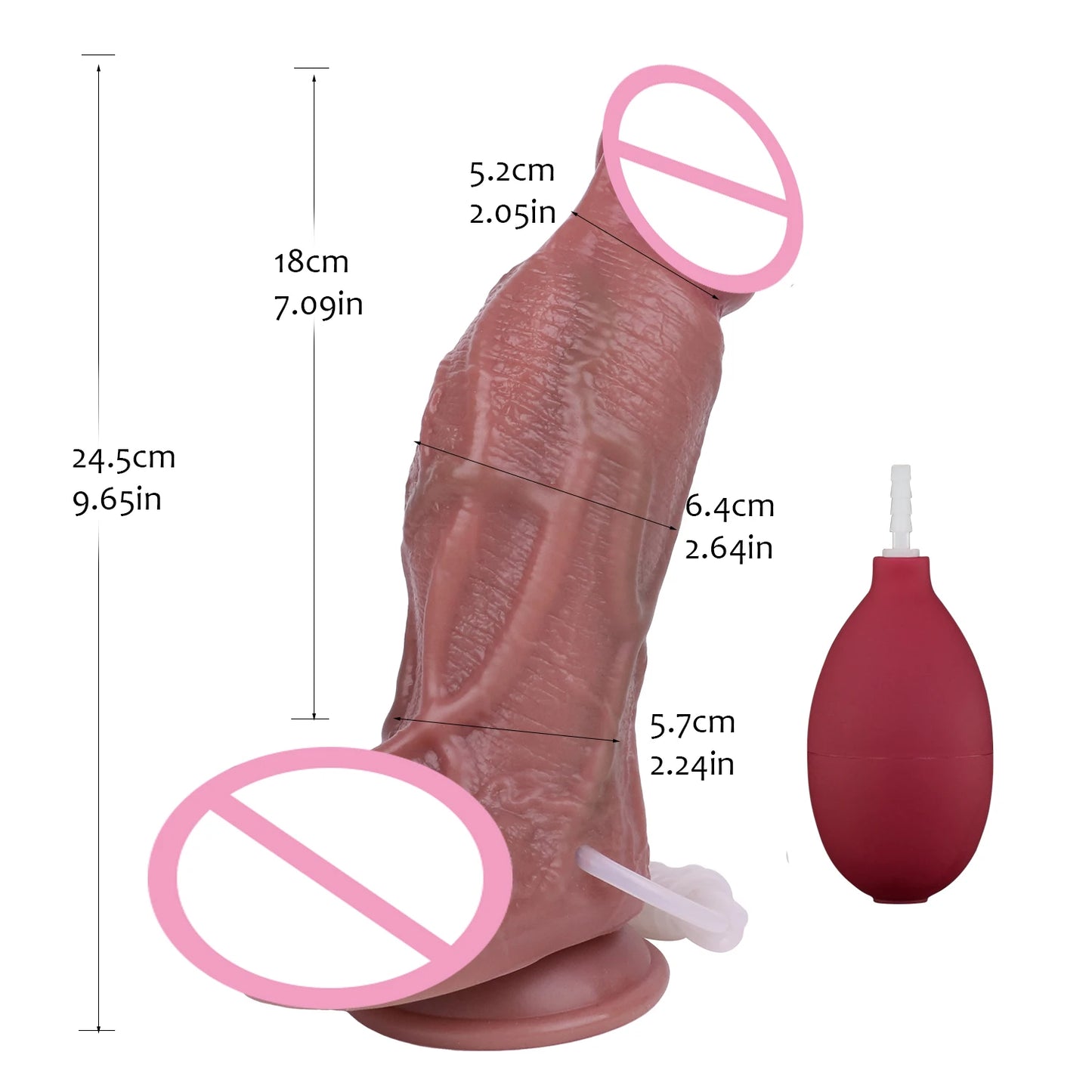ASHBURN BLOODLINE RITE – Suction Squirting Dildo with Foreskin Detail