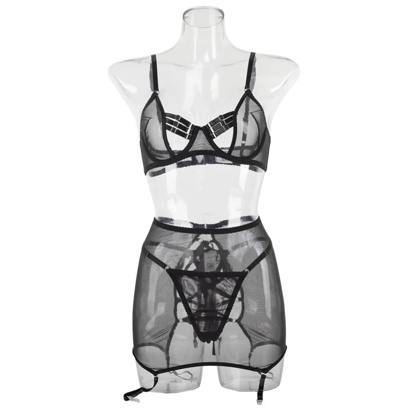 Female Underwear Set for Women Sexy Lingerie Woman Ensemble Lingeries Femmes Large Bras Women's Clothing Set Thong Womens Bra