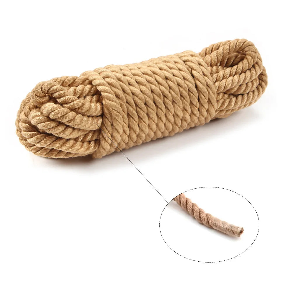 20M Sex Cotton Rope BDSM Restraint Slave Sex Toy Couple Restraints Sexope Adult 18+ Game Sextoy Handcuff Ankle Cuffs Toy Kits