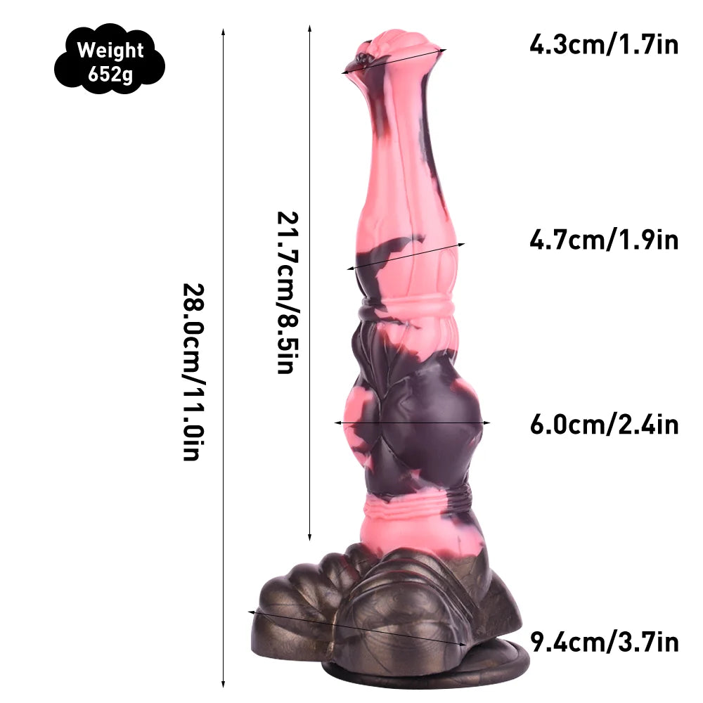 ASHBURN STALLION LARGE Knot Dildos