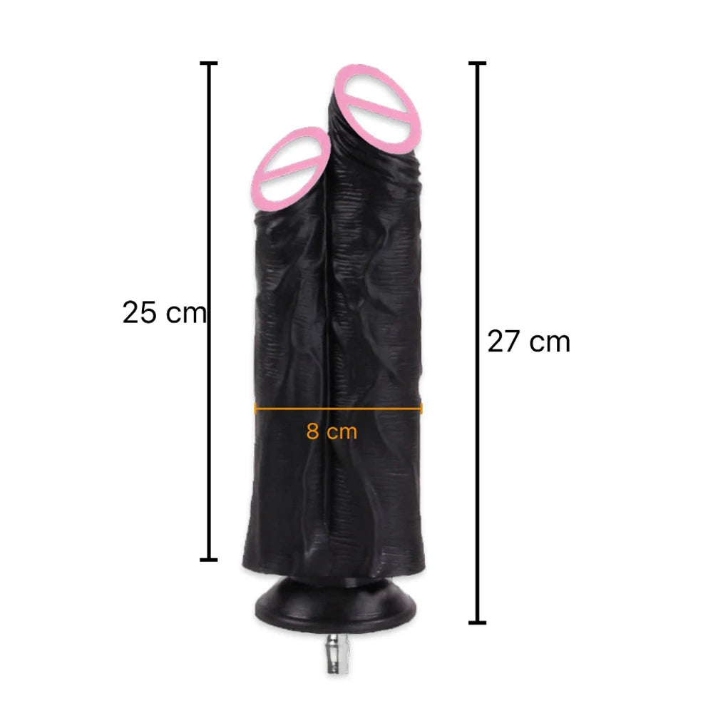 ROUGH BEAST Vac-u-lock Plug Double Dildos for Sex Machine Masturbation Machine Attachment for Women Sex Toy Strap on Two Dildo