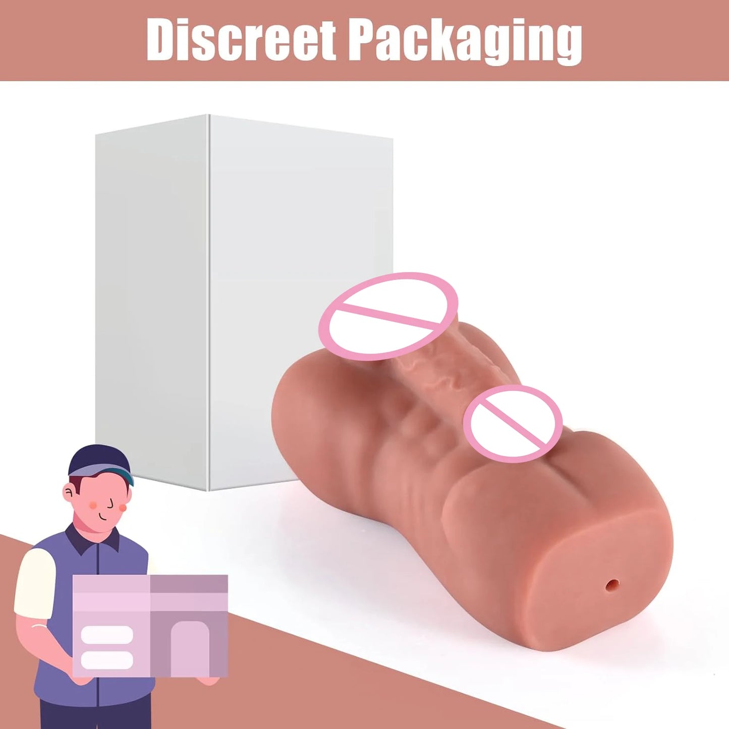 HESEKS Realistic Anal Male Masturbator with Big Anus for Men Portable Love Doll Male Sex Toys for Gay 18+ grinder