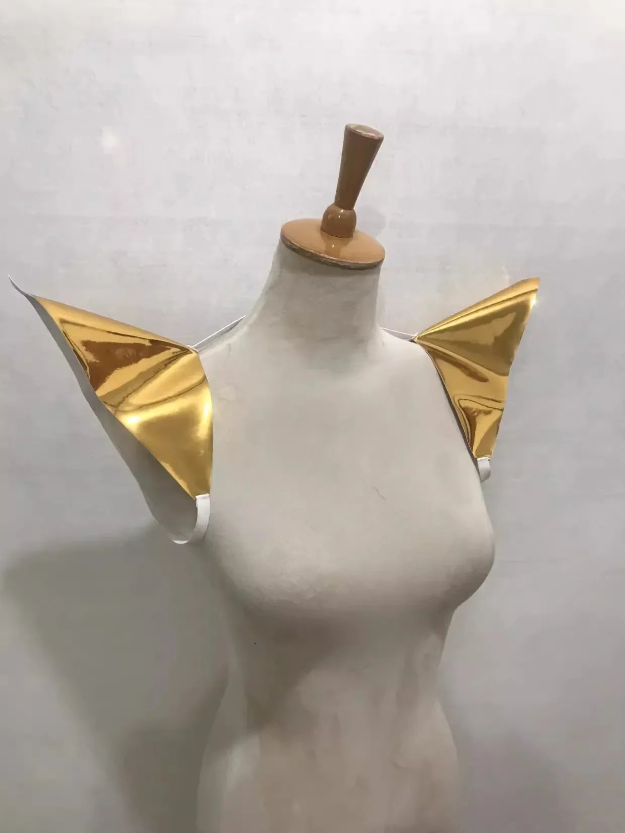 Nightclub Dj Ds Stage Performance Accessories Rave Outfit Silver Flying Shoulder Vest Cosplay Women Cutout Jazz Shoulder Pads