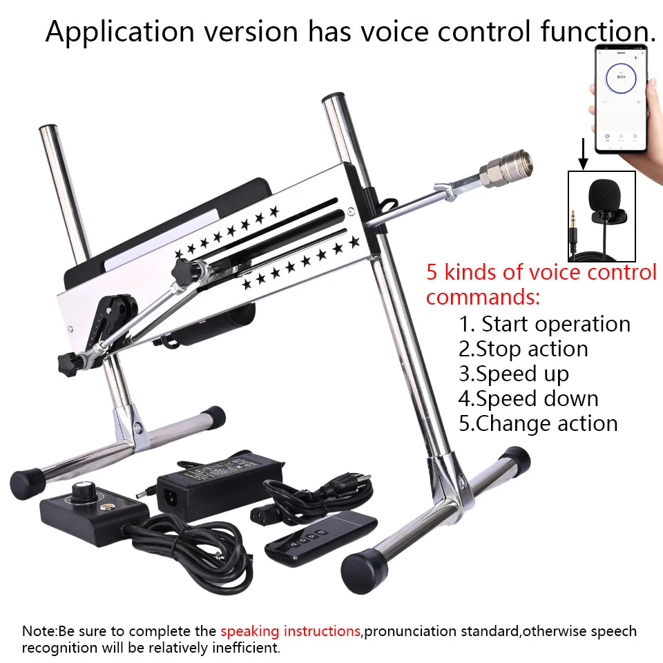 ROUGH BEAST Sex Machine Automatic with Dildo Attachment for Women Telescopic 120W Power Masturbation Machine Vac-U-Lock Sex Toys