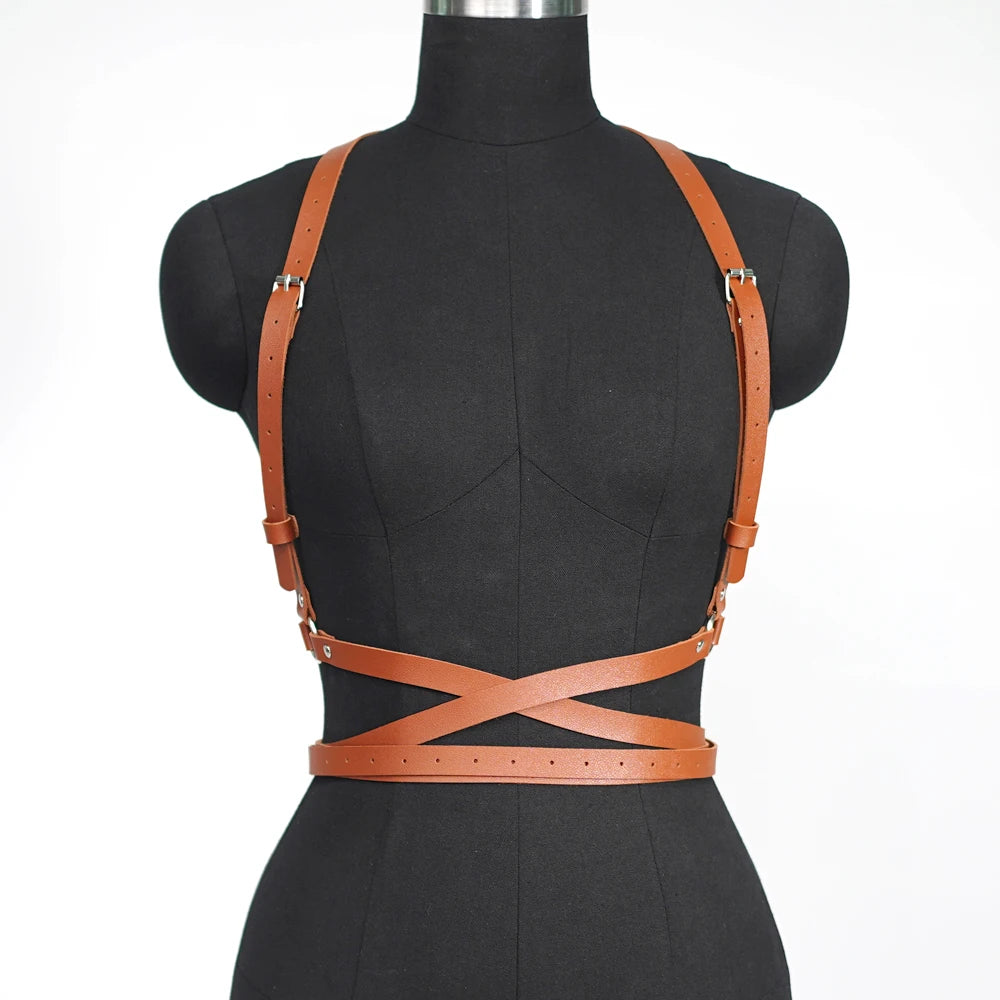 Women Fashion Punk Harness Belts Harajuku Chest Harness corsett Belt Suspenders for Women Waist Belt Gothic Clothing Accessories