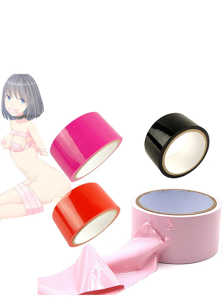 Bondage Tape BDSM Fetish Slave Sex Toys Harness Body Restraint Electrostatic Belt Provocative Alternative Tied Self Adhesive Toy