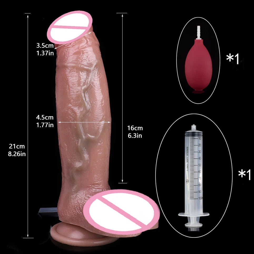 ASHBURN BLOODLINE RITE – Suction Squirting Dildo with Foreskin Detail
