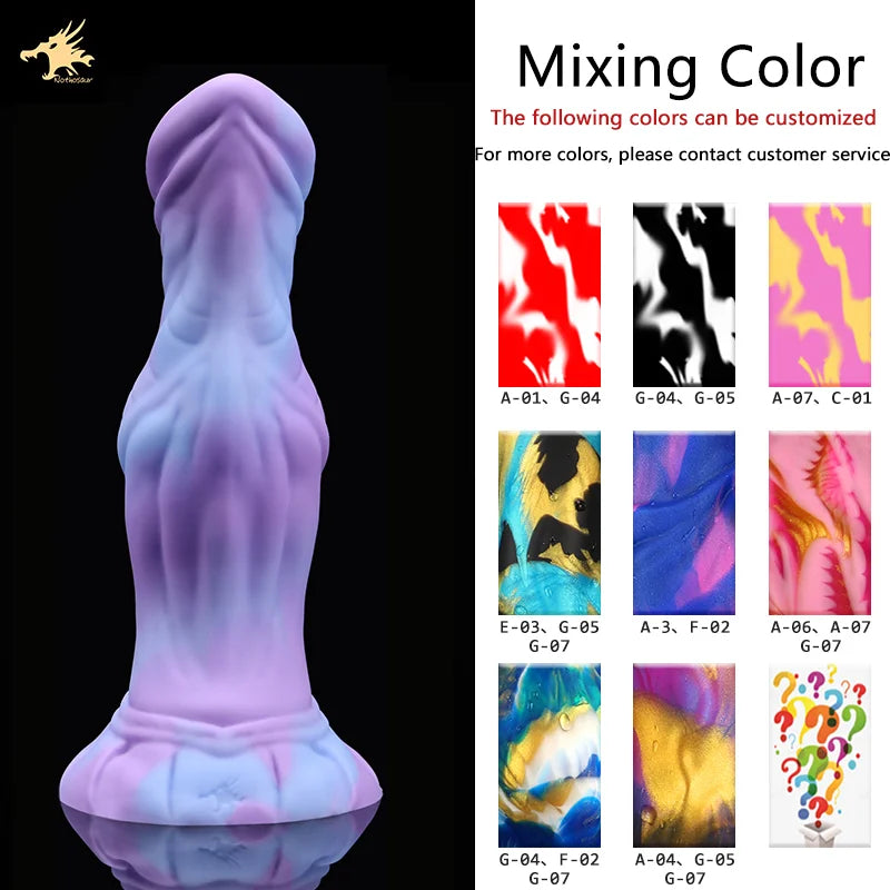 Nothosaur New Soft Dildo Color Silicone Toys Realistic Fake Penis Adult Fantasy Dildo Holder Masturbation Sex Toys
