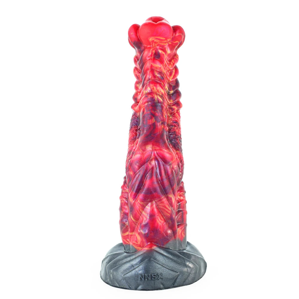 ASHBURN Fantasy Curve Scales ALIEN Dildo With Suction Cup S-M-L 10IN ALIEN Penis