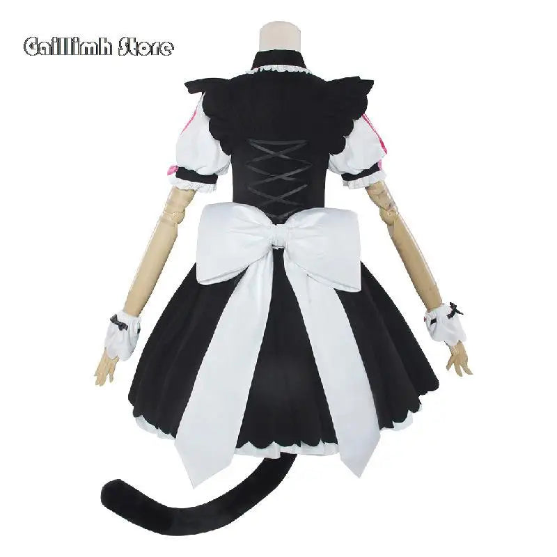Vanilla Cosplay Costume In Stock Maid Dress Maid Outfit NEKOPARA Chocola Vanilla OVA Maid Game Uniform Cat Neko Girl Women