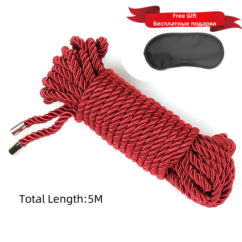 ASHBURNS Exotic Shibari Accessories of Handcuffs Bondage Soft Rope for Men Women Fetish Slave Role Play Binder Restraint Touch Tie Up Fun
