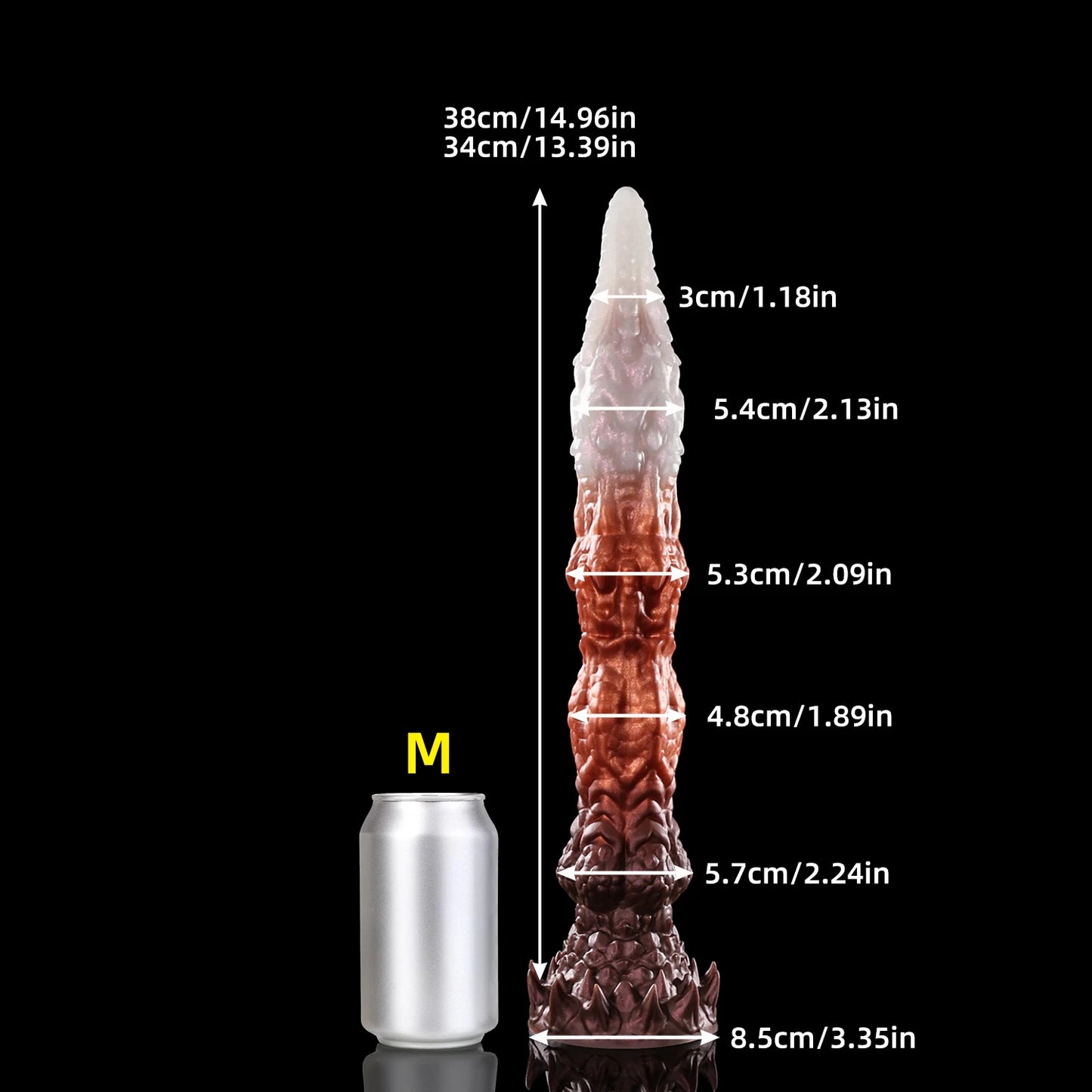Nothosaur Meo's Ridge Adult Masturbation Toy Realistic Dog-Shaped Dildo Super Long Sex Barb for Male Female Fantasy Orgasm