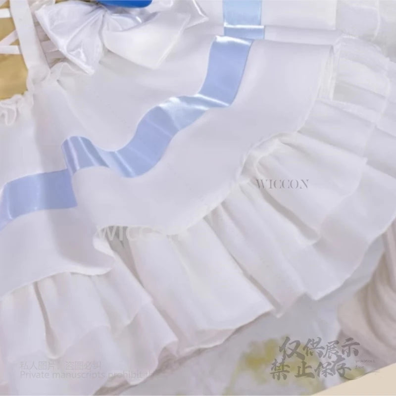 Panty & Stocking Anarchy With Garterbelt Cosplay Costume Lolita Angel Dress Wigs Women Outfits Halloween Role Play Customized