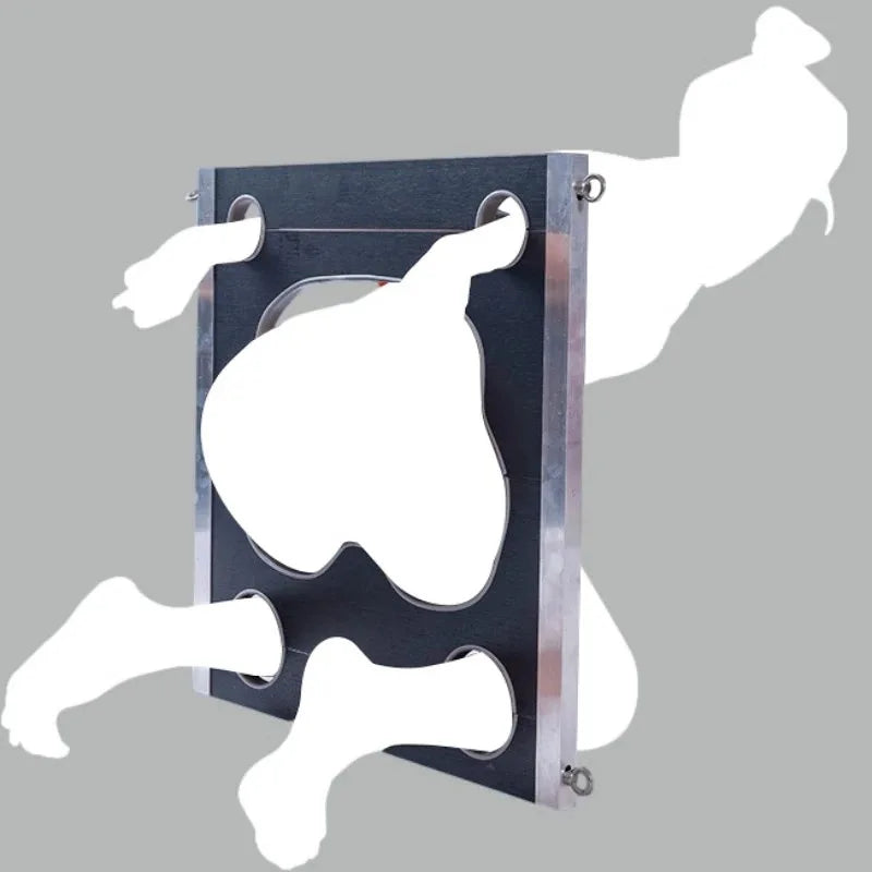 YoKoNex SM props fixed bondage hip lock flirting handcuffs training adult sex toys sex toys BDSM wooden shackles anal rear entry