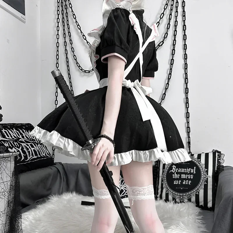2025 Lolita Cosplay Costume Women Sweetheart Cheongsam Dress Halloween Party Waitress Role Play Animation Show New
