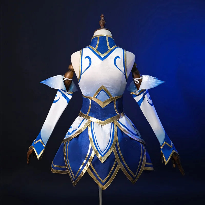 ROLECOS Game LOL Rabbit Lux Cosplay Costume Game LOL Newbie Archaeologist Lux Cosplay Outfit Halloween Women Suit New Skin