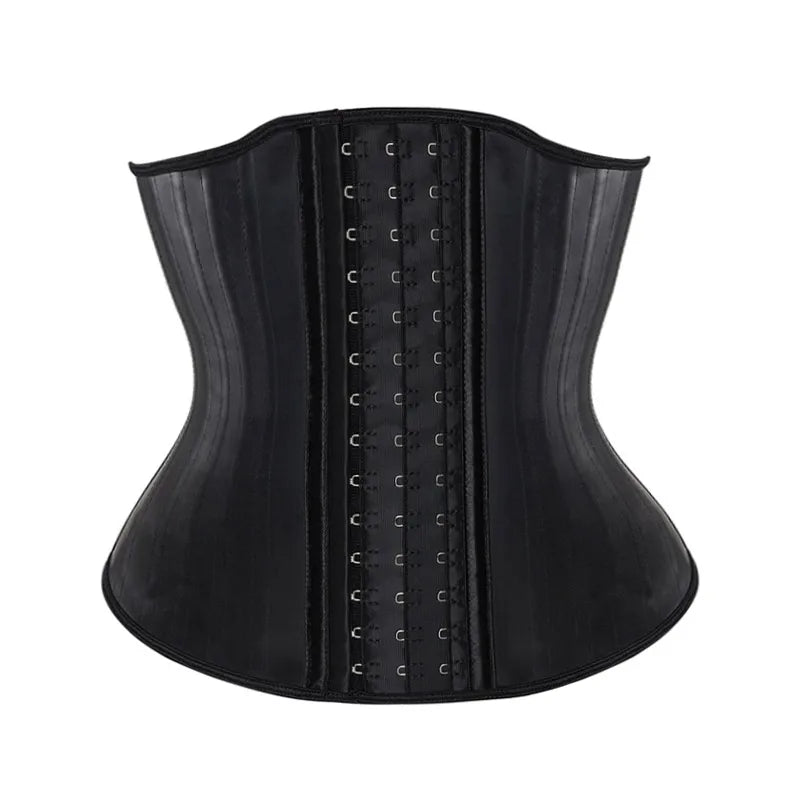 25 Steel Bones Latex Waist Trainer Corset Shapewear Slimming Belly Women Body Shaper Modeling Strap Reductive Girdle