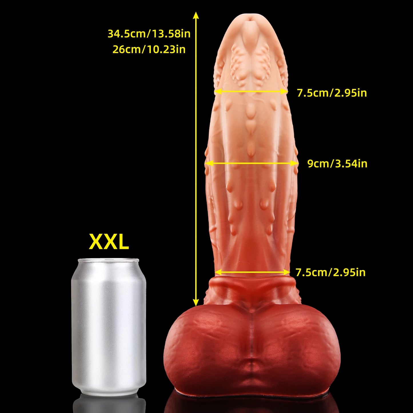 CANON Huge ALIEN Fantasy Dildo CURVY AND THICK MINI-XXL