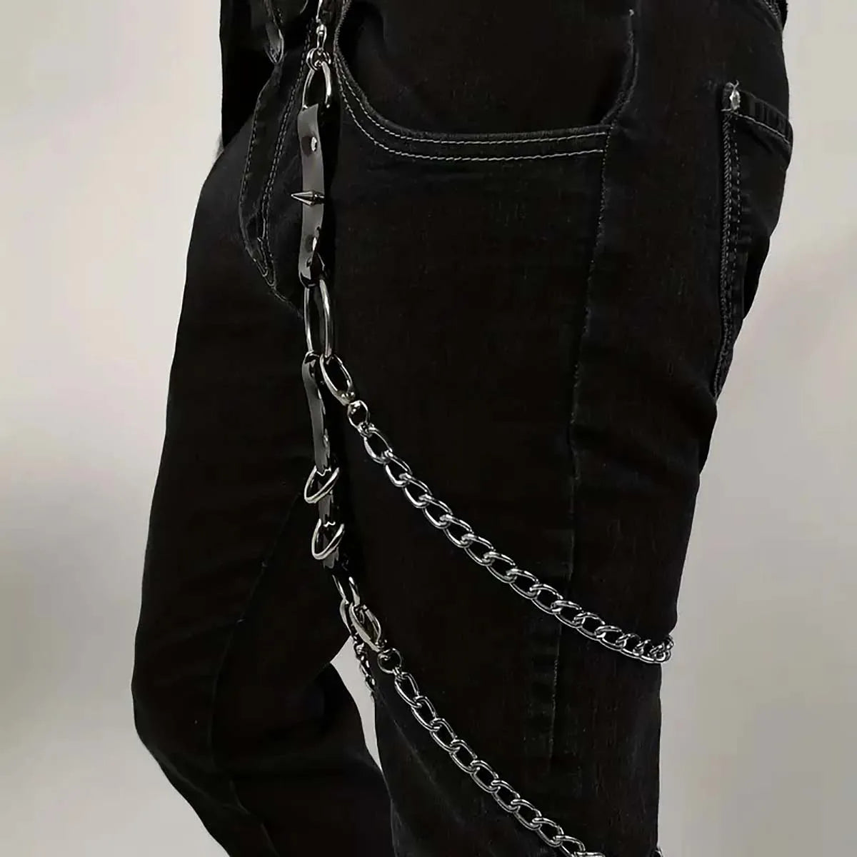 Leather Leg Harness Goth Thigh Harness Straps Sexy Garter Belt Bdsm Bondage Body Suspenders for Jeans Pants Men Accessories