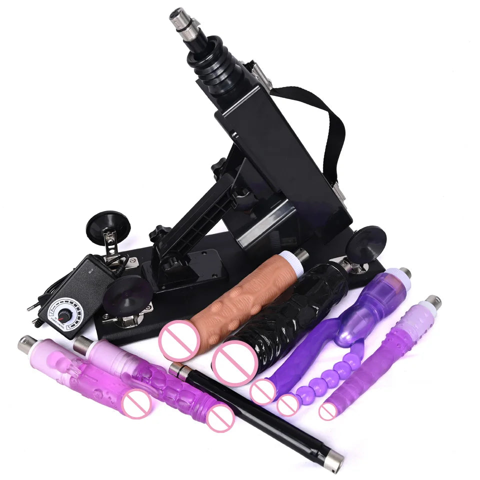 ASHBURN 3XLR Connector Sex Machine for Women and Men with Dildo Attachment Automatic Masturbation Machine Sex Toys Products