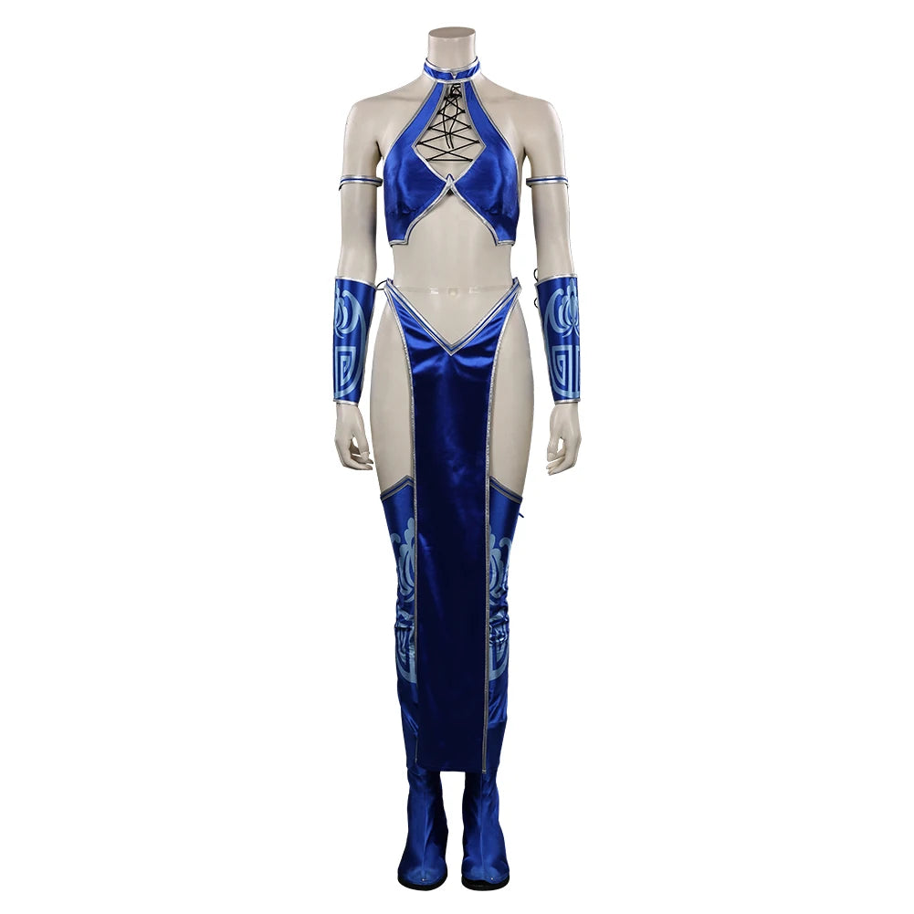 Kitana Mileena Katana Cosplay Game Mortal Cos Kombat Jumpsuit Mask Costume Women Swimsuit Bikini Halloween Carnival Party Suit