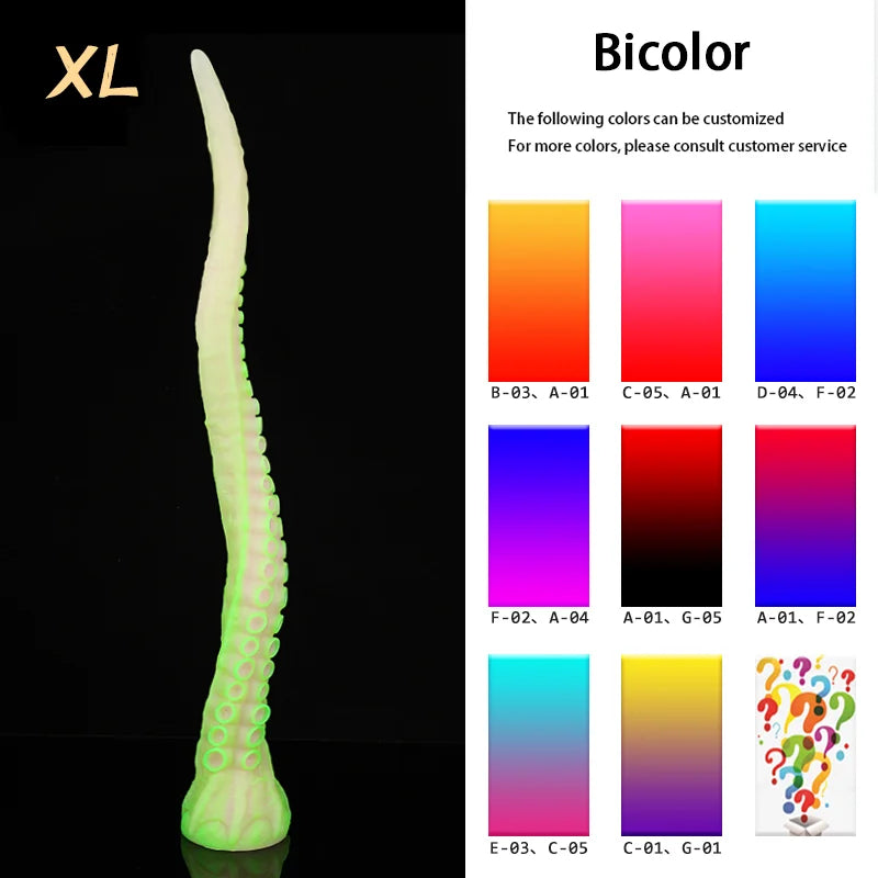 ALLA Tentacle Dildo Color Silicone Toys Realistic Octopus Fake Penis Adult Fantasy Dildo Holder Masturbation sex toy