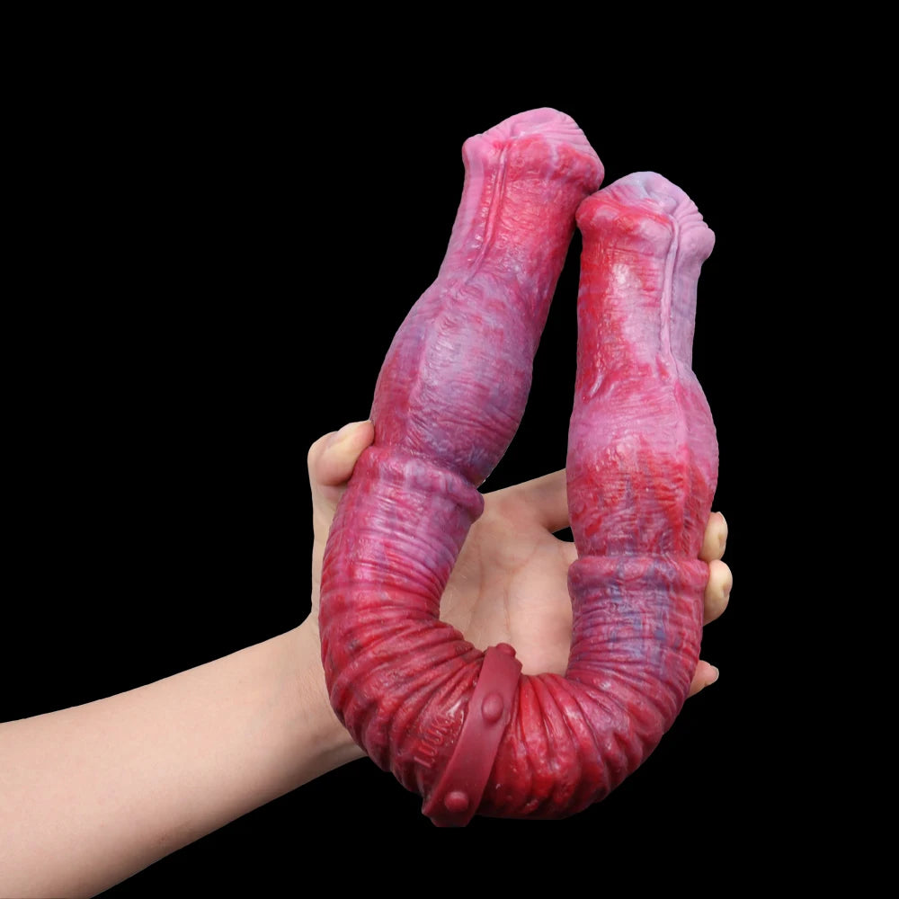 ASHBURN ALIEN 3 STYLES Long Double Dildo Large Knot FIST/HAND/PENIS DOUBLE ENDED DILDO (Copy)