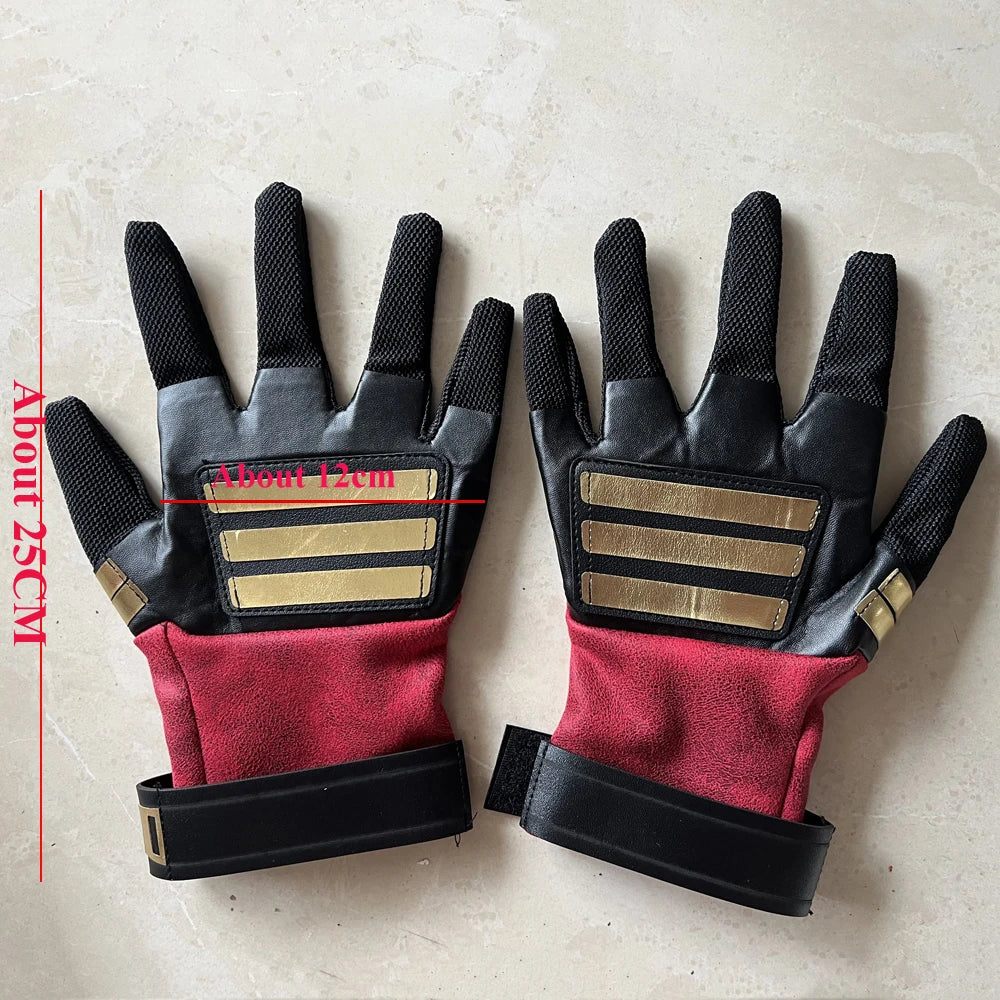 Deluxe Deadpool Cosplay Waist Belts Costume Wade Winston Wilson Roleplay Hand Gloves Leg Bags Halloween Party Carnival Props