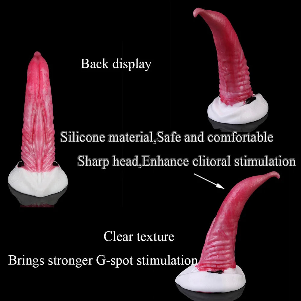 ASHBURN Huge S-XXL 17 IN Alien Tongue Silicone Toy