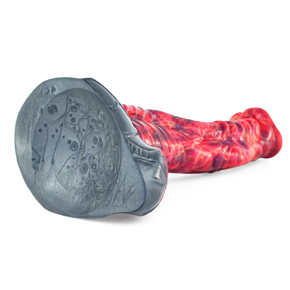 ASHBURN Fantasy Curve Scales ALIEN Dildo With Suction Cup S-M-L 10IN ALIEN Penis