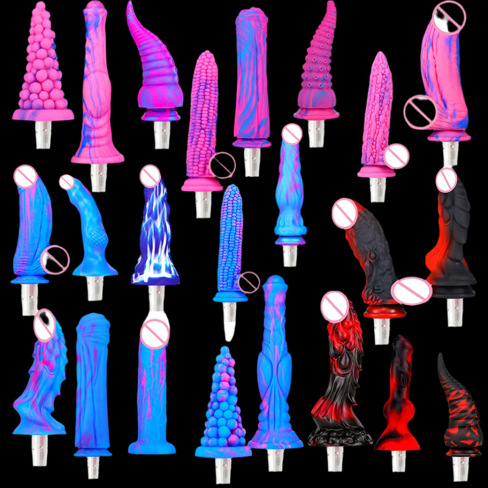 ASHBURN Silicone for Vac-u-Lock Machine VARIETY OF MONSTER SILICONE ATTACHMENTS