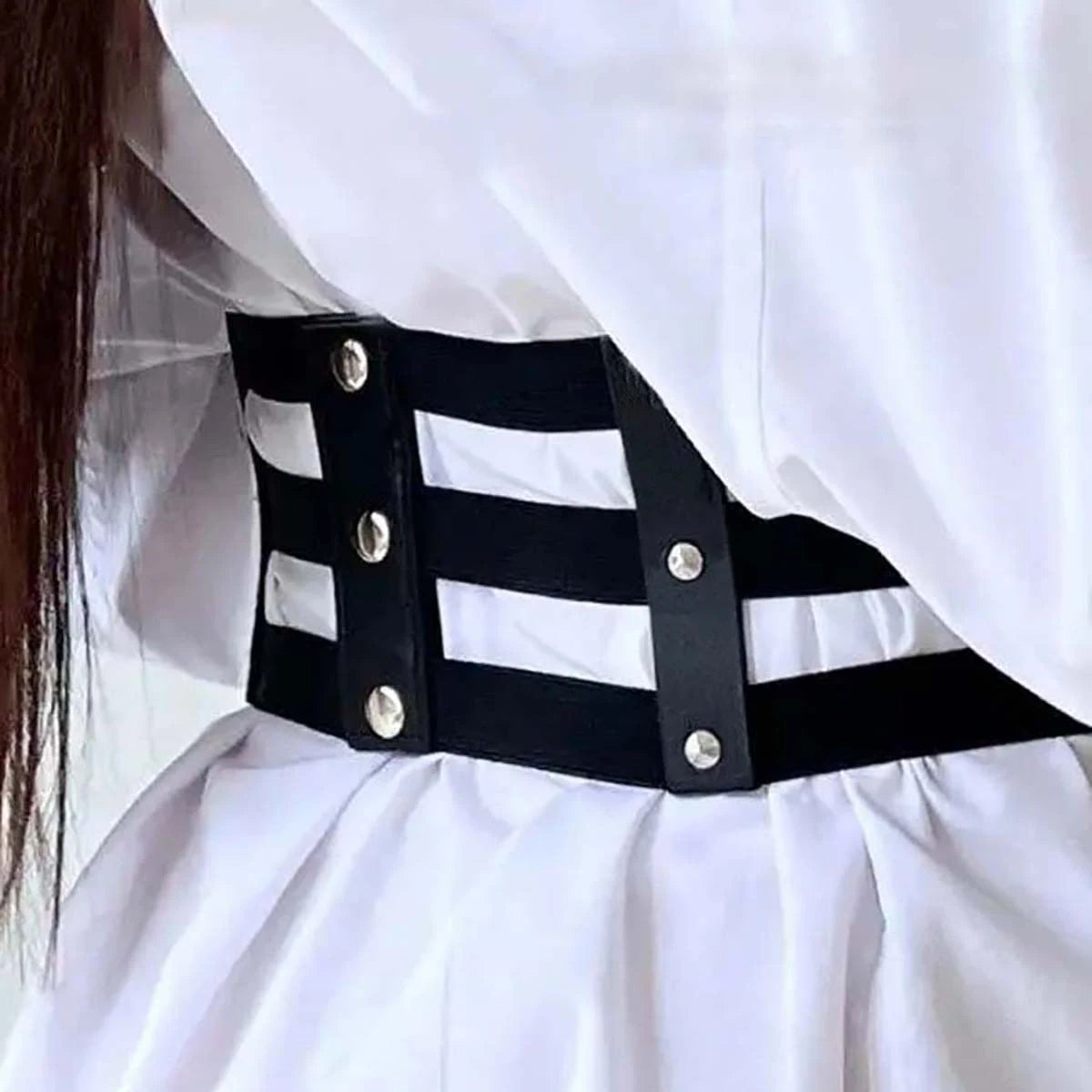 Women Fashion Leather multilayer Waist Belt Tie Punk Cool Belts Women Waistband Gothic Harajuku decorative Clothing Accessorie