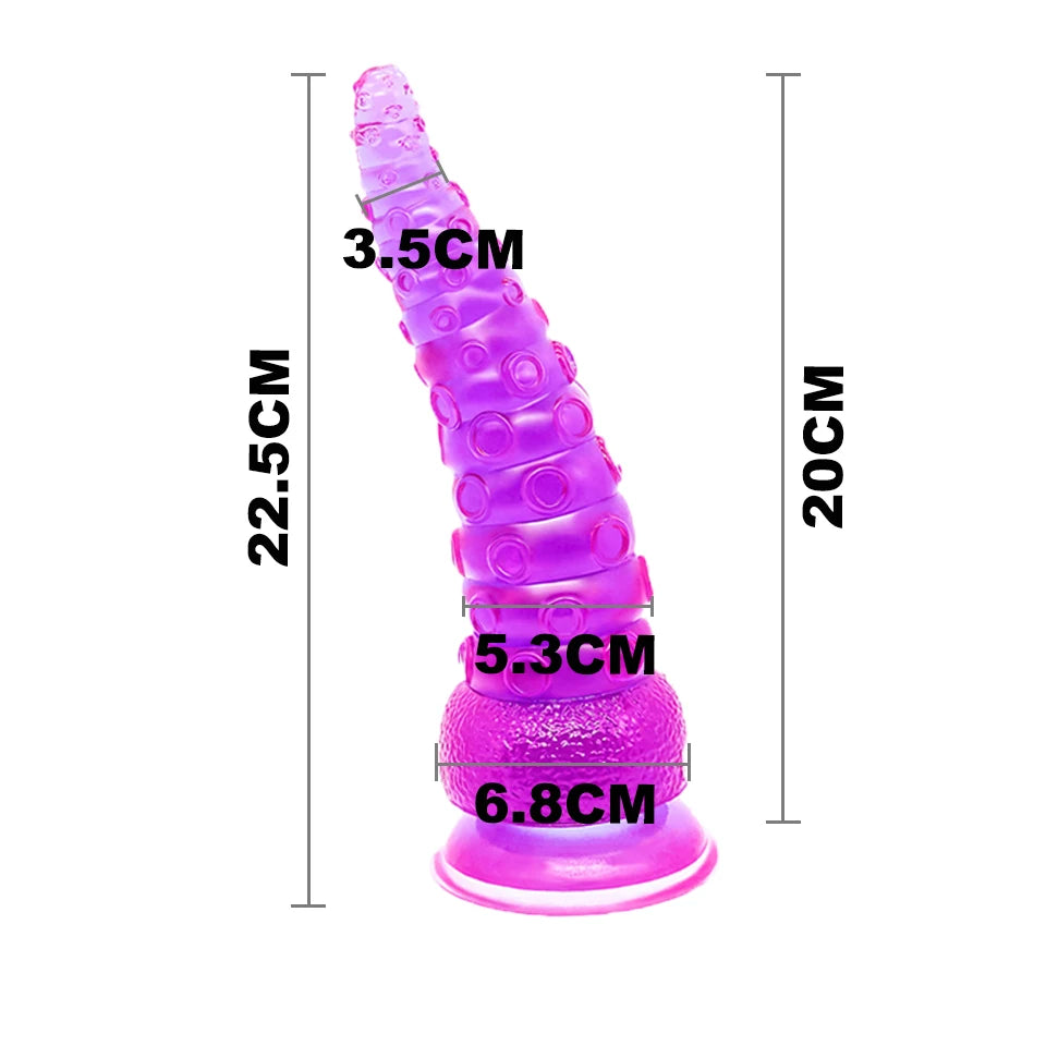 ROUGH BEAST Colorful Octopus Tentacle Vac u Lock Attachment for Men and Women with Masturbation Device Anal Plug Sex Products