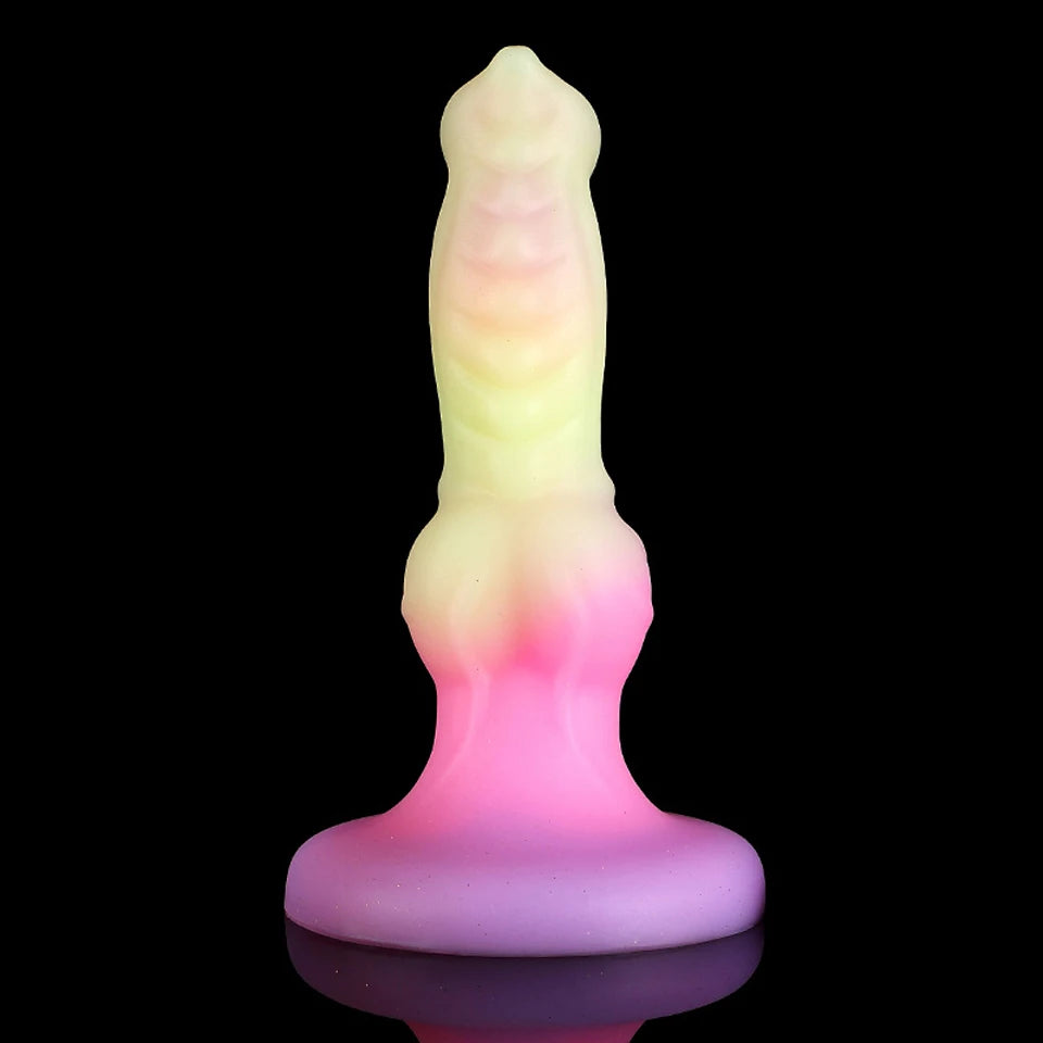 ASHBURN Luminous Dildos with Suction Cup for Sex Machine Dildo Glow In The Dark Night Color Fluorescent Dildo for Women Anal