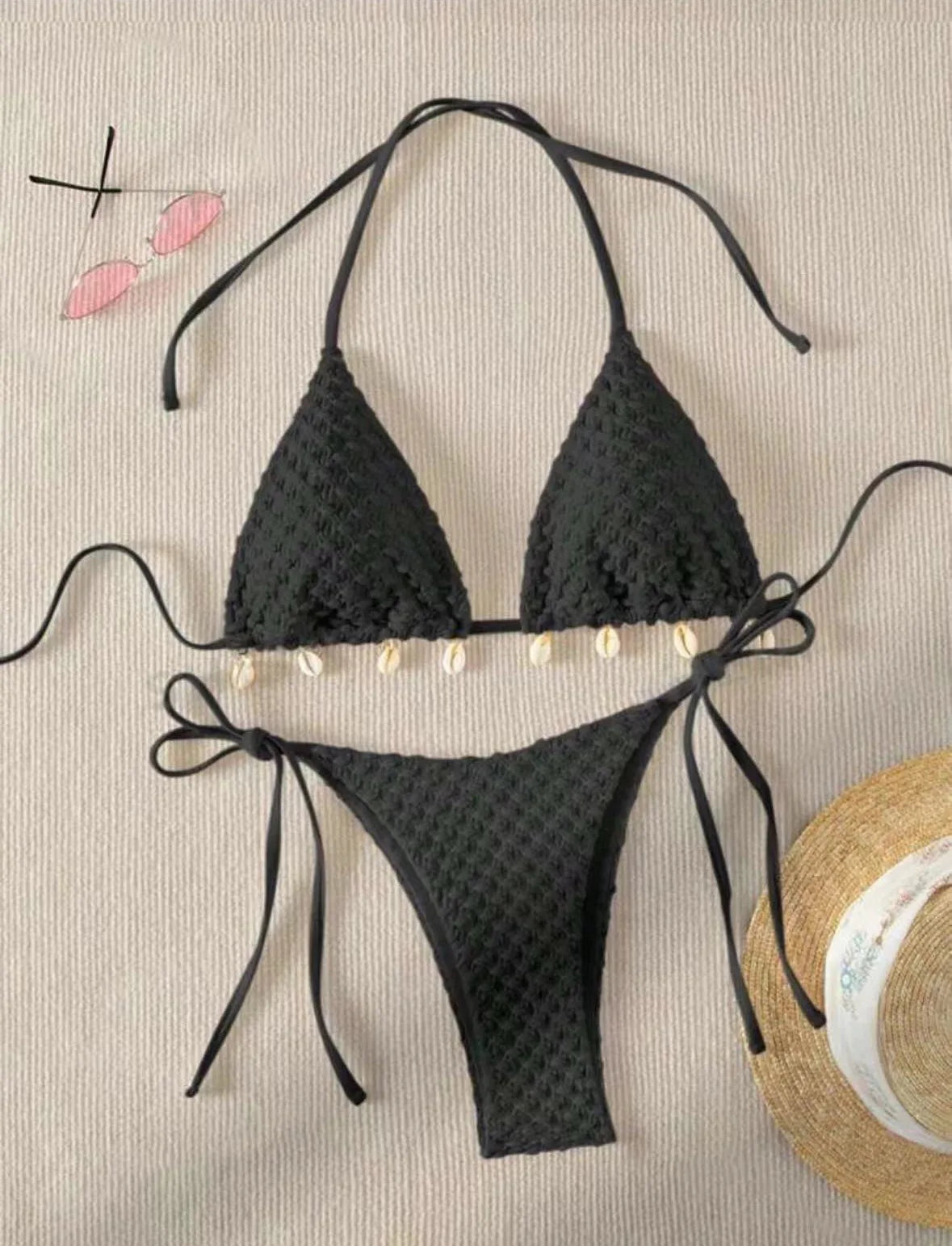 Melphieer NEW Shells Bikini Set Sexy Push Up Swimwear Women's Swimsuit Bathing Suits Swimming Suit For Women Maillot De Bain