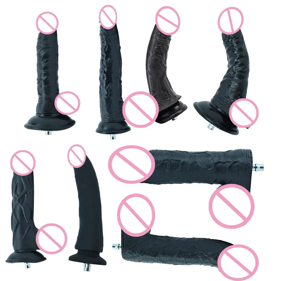 ROUGH BEAST Big Black Dildo for Vac-u-lock/Quick Plug Sex Machine Love Machine Accessories for Women and Girls Anal Game Toys