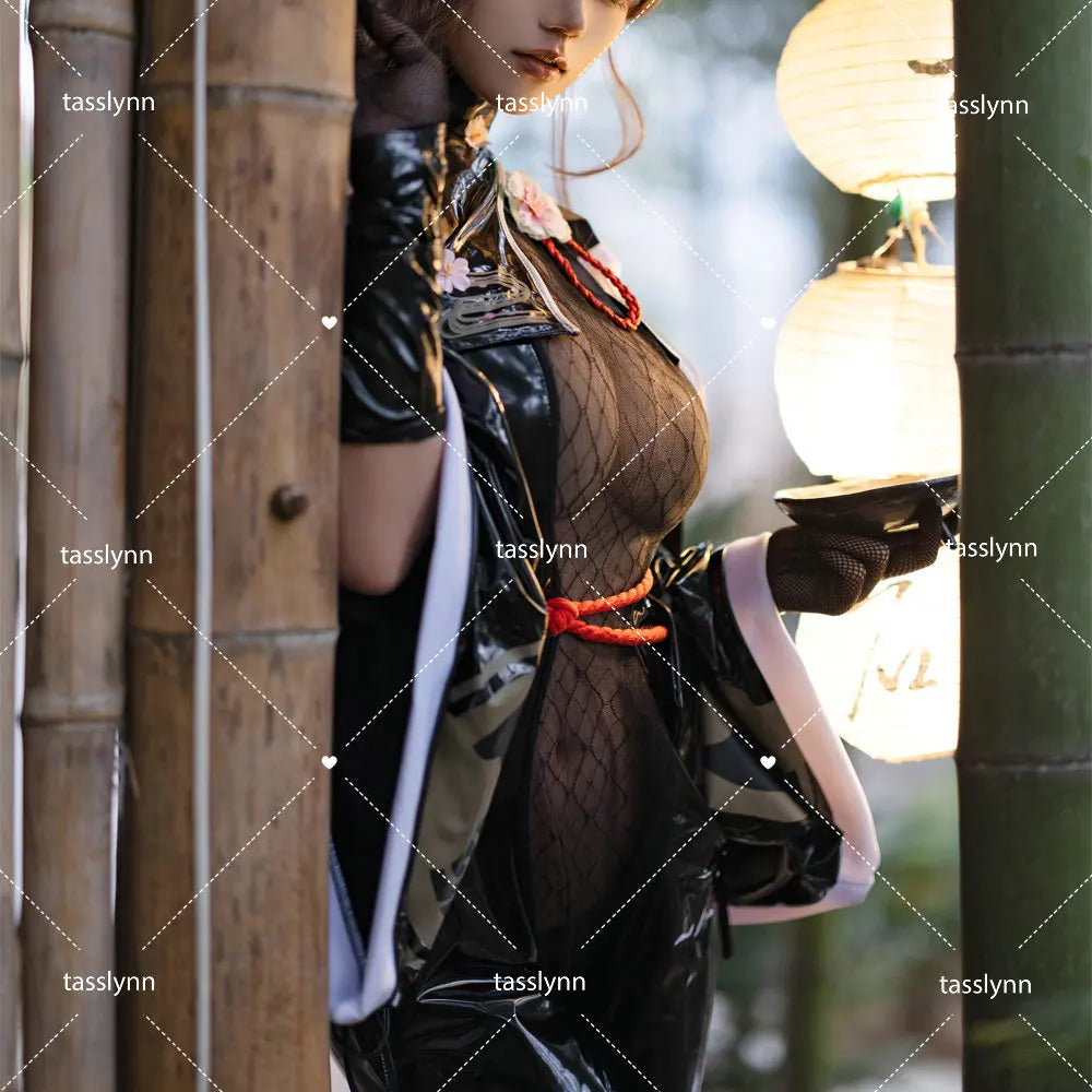 NIKKE The Goddess of Victory Anime Cosplay Sakura Cosplay Costumes for Women Sakura Kimono Sexy Tights Mesh Suit