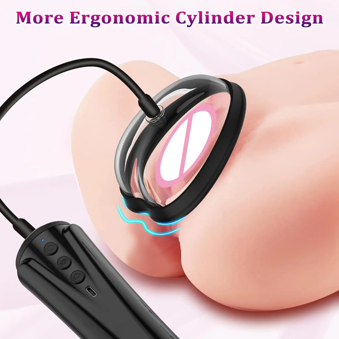 ASHBURNS Automatic Vacuum Vagina Pump Adult Sex Toys for Women Nipple Pussy Sucker Clitoral Pump with 6 Powerful Mode Female Masturbation