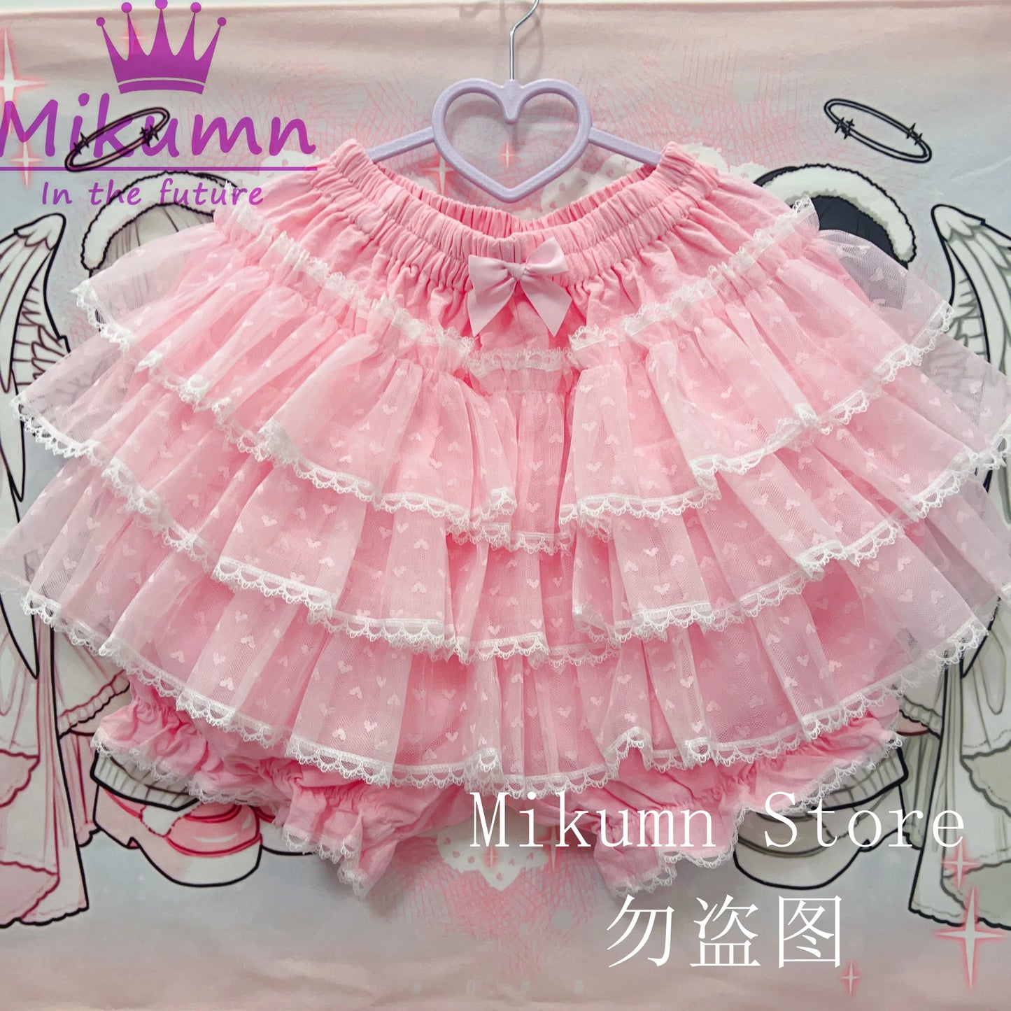 Mikumn Harajuku Sweet Lace Shorts Skirts Y2k Japanese Lolita Kawaii JK Ruffles Bloomers Women Elastic Waist Safety Short Pants