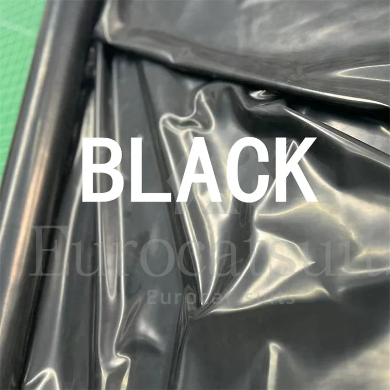 Black Latex Catsuit Women Full Bodysuit Leotard Latex Clothing Sexy Lady Handmade Rubber Catsuit Crotch Zipper