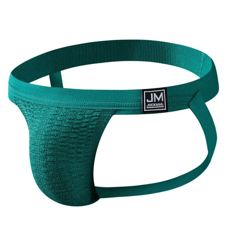 Sexy Men Underwear Brief Underpants Rainbow Gay Men's Jockstrap Bikini Slip Men's Tanga String Thong Breathable or As Swimwear