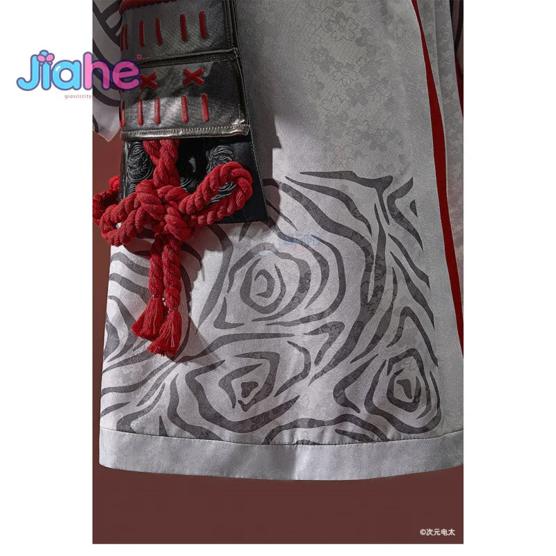 Fortnit e The Night Rose Hundred levels Cosplay Costume Halloween Sexy Kimono Dress Leather Pants Coat Waist Cover Gloves Set